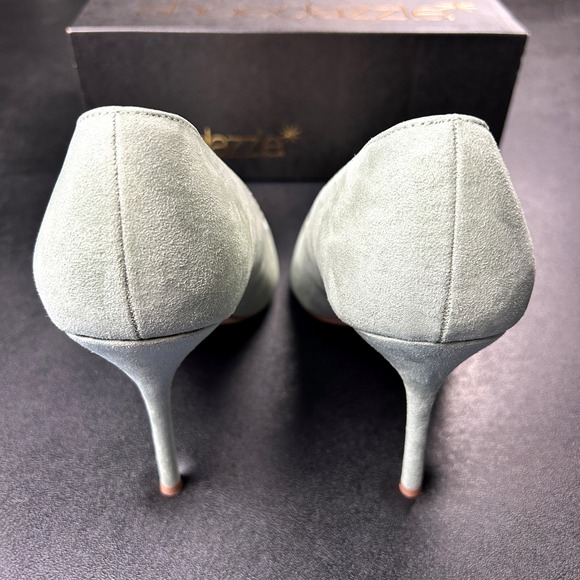 Shoe Dazzle Naomi Pumps Womens Size 9.5 Seagrass Suede 4.25 Inch Heel NEW - Picture 4 of 7